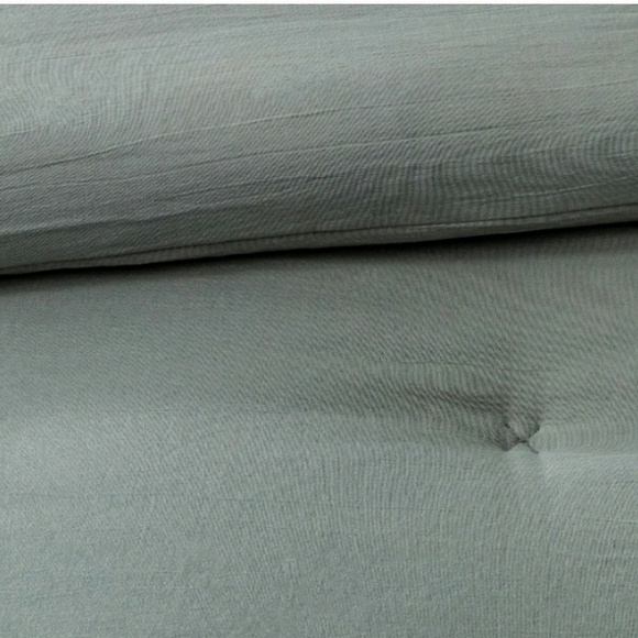 Twin Solid Comforter Foggy Day Green 